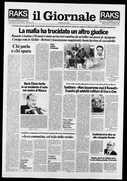 Il giornale : quotidiano del mattino